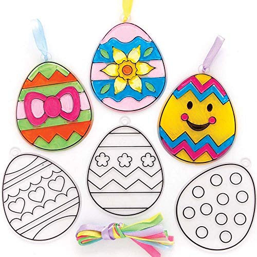 Baker Ross AX753 Ostereier Sonnenfänger Dekorationen, Osterbasteln für Kinder, 10 Stück