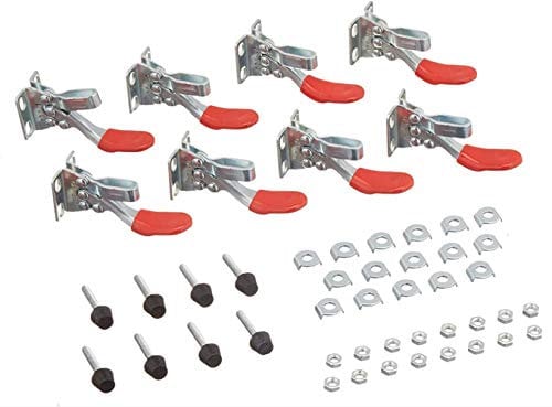 feedal 8 pezzi GH-201 utensili manuali morsetti a levetta antiscivolo morsetto orizzontale strumento a sgancio rapido capacità 30 kg per funzionamento a macchina, lavorazione del legno, saldatura