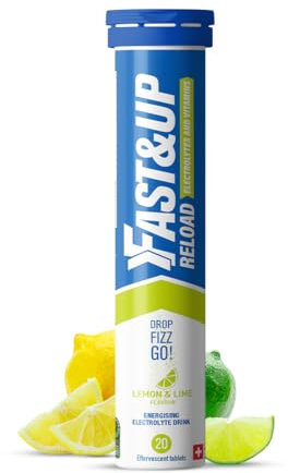 Fast&Up Reload – Lemon & Lime - Instant Electrolytes & Hydration - 20 Effervescent Tablets