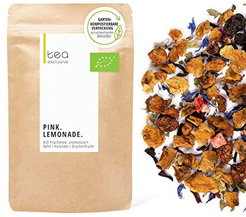 Pink Lemonade, BIO Früchtetee, fruchtig exotisch erfrischend, perfekt auch als Eistee, 125g loser Tee - tea exclusive