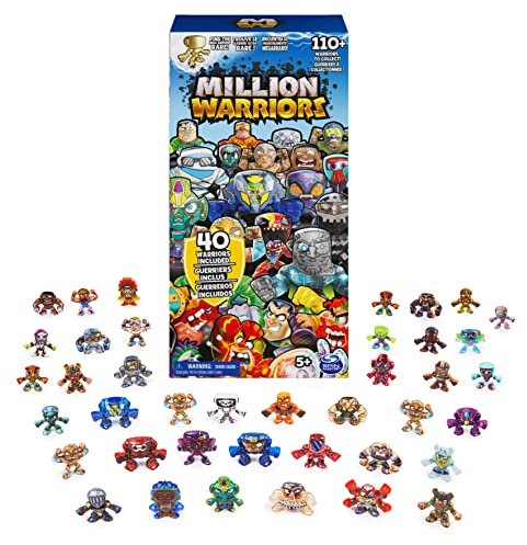 Million Warriors, 40 Stück Sammelfiguren, seltene Krieger, Überraschungsspielzeug für Kinder für Jungen und Mädchen ab 5 Jahren (Stile können variieren)