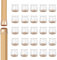 Bigqin 24 Pieces Chair Leg Floor Protectors Silicone Furniture Cups Soft Table feet Cover with Felt Pads, Cap for Round and Square Leg, Without Leaving Marks Scratches Noise, Transparent, L