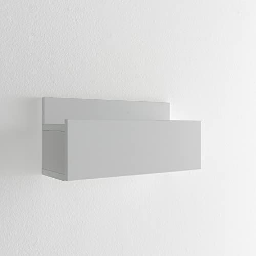 ARHome Table de Chevet Suspendue, 60 x 29 x 22, Blanc Mat, Conteneur, Made in Italy
