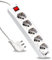 V-TAC Ciabatta Multipresa Elettrica con Interruttore e Cavo da 1,5 Metri - 5 Prese 10/16A Bipasso + Shuko - Spina 16A - Presa Elettrica per Casa, Ufficio, Negozio - Colore Bianco