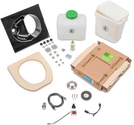Kildwick MiniLoo Bausatz Campingtoilette/Komposttoilette mit Lüfter 5V schwarz