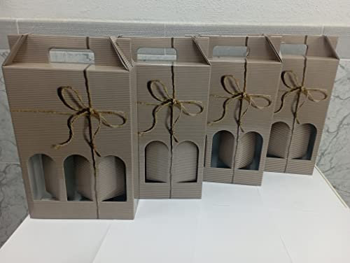 PACK de 5 Estuches de Tres Botellas de Vino o Licores para Regalo o Eventos
