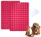 2 Stück Backmatte Hundekekse, Mini Kleine Runde Form Silikon Backmatte, Antihaftend Silikon Backmatte für hundeleckerlies, Schokolade, SüßIgkeiten,Gelee,Kekse, EiswüRfel