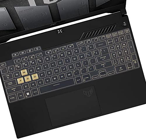 i-Tensodo Keyboard Cover for ASUS TUF Gaming F15, F17, A15, A16, Dash 15 - Clear Silicone