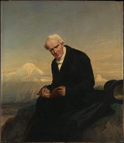 FROZBI Leinwandbilder Bild Poster Kunstdrucke Ölgemälde Baron Alexander von Humboldt von Julius Schrader für Wanddekoration 60x90cm