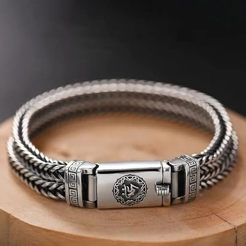 OBCPD Solid S925 Silber Schweres Armband Herren Armband Schmuck