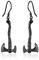 Wikinger Schwarze Axt Ohrringe für Männer 925 Sterling Silber Axt Schwarzer Reifen Axt Ohrringe Axt Tropfen Ohrringe Wikinger Ohrringe für Männer Frauen