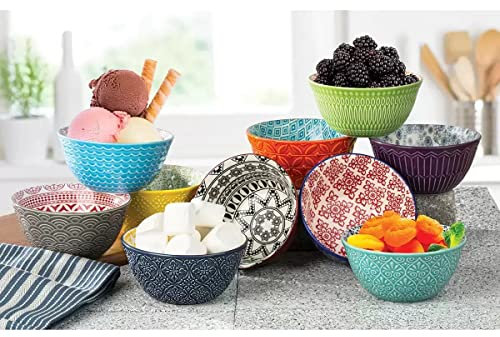 Signature Stoneware 10 Piece Serving Bowl Set