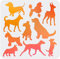 MAYJOYDIY Pochoir à dessin chien 30 × 30 cm réutilisable et flexible pour animaux de compagnie bord lisse pour décoration d'intérieur de ferme, peinture sur bois/tissu/mur/verre/papier