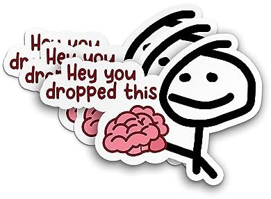 You Dropped This Meme Aufkleber, lustig, Vinyl, gestanzt, wasserdicht, Vinyl-Aufkleber für harte Helme, Laptops, Wasserflaschen, Handyhüllen, Autos, Aufkleber, Merchandise-Dekoration, Aufkleber,