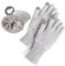 MAGISDU Handschuhe Damen Winter Warm Thermohandschuhe Fleecefutter Merino Wolle Touchscreen Doppelschicht Elastischer Griff Outdoor Handschuhe