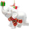 SIKORA BS905 weihnachtlicher Elefant Christbaumschmuck Glas Figur Weihnachtsbaum Anhänger