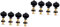 SUPVOX Machines De De Ukulélé À Cordes 8 Pièces Cheville De Accordeur De Ukulélé Avec Bouton Accordeur De Clé Pour Ukulélé Brillant À Nacré