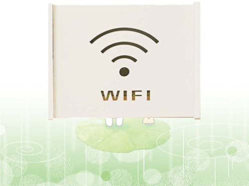 Holz-Aufbewahrungsbox für kabellose Router – wandmontiertes Multimedia-Wandregal mit dekorativer Abdeckung für Spielekonsolen-Streaming-Media-Geräte, A24 x 8,5 x 20 cm