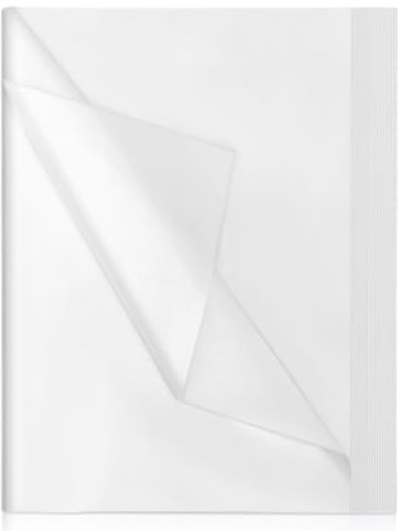 woric 100 Blatt Seidenpapier Weiß, 50x70 cm Packseide Verpackungsmaterial Seidenpapier Geschenkpapier für Geburtstag Hochzeit Deko Basteln Verpacken DIY
