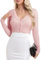 Aottori Bolero Damen Festlich Kurz Strickjacke Elegant Langarm Open Front Cropped Cardigan Schulterjacke Bolerojacke Strick Jäckchen für Mädchen Kleider Hell-Pink M