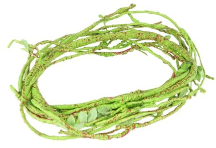 Milisten Lot De 3 Feuilles De Vigne Artificielles en Rotin Réaliste pour Animaux De Compagnie