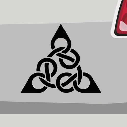 Aufkleber - keltischer Knoten Walhalla - Sticker, Folienaukleber für Auto, Motorrad, Fahrrad, Laptop, LKW (14x12cm | Blau)