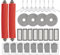 (30 pièces) Pièces de rechange pour aspirateurs robots Roborock Qrevo S, Qrevo Pro, Qrevo MaxV, QRevo Plus, 2 brosses rotatives, 8 brosses latérales, 8 sacs à poussière, 8 filtres HEPA, 4 serpillères