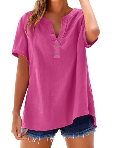 Ofertas Flash del Dia Sudadera Camisetas con Estampado Mujer Blusas Y Camisas para Jersey Verano 2025 Blusones Elegantes Sueltas Manga Corta Bonitas Camiseta Interior De Roja Corazones Stitch