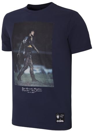COPA - T-Shirt Herren Fußball - Maradona Muddy Pitch - Dunkelblau - 100% Baumwolle