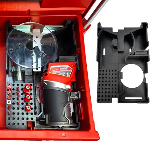 M18 Router Packout Insert Liner and Organizer for the Milwaukee 2 and 3 Drawer Tool Boxes