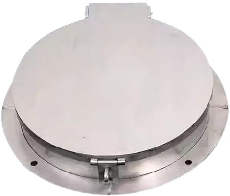 Runder Schachtdeckel mit Schloss, Zisternendeckel aus Edelstahl für den Außenbereich, Sicheres Design für Mehr Sicherheit und Langlebigkeit(60cm/23.6in)
