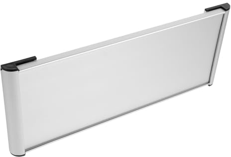 BUTIFULSIC Placa de Nombre de Puerta de Aleación de Aluminio Doble Cara para Oficina Personalizable para Señalización de Departamentos y Espacios Comerciales