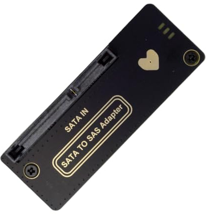 NGFF SFF-8482 SAS 29Pin Target to 7+15 22Pin SATA Host HDD Disk Drive Raid Adapter 6Gbps with Chipset and Power Port