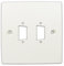 kenable Pre Drilled Mounting Wall Faceplate for TWIN SVGA Panel Mount Stubs [2 x VGA]