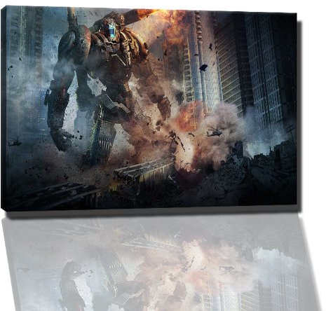 pacific rim Bild auf Leinwand -- 100 x 70 cm fertig gerahmte Kunstdruckbilder als Wandbild - Billiger als Ölbild oder Gemälde - KEIN Poster oder Plakat