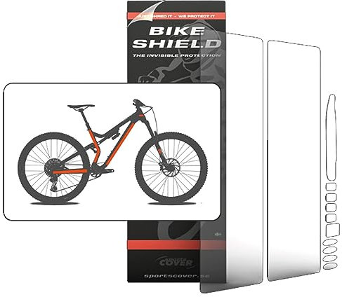 Bikeshield Paquete Completo de protección de Marco, Transparente Mate