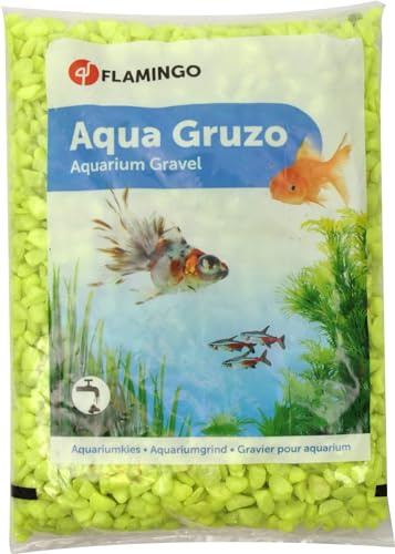 Flamingo 400431 Kies neon gelb, 1 kg