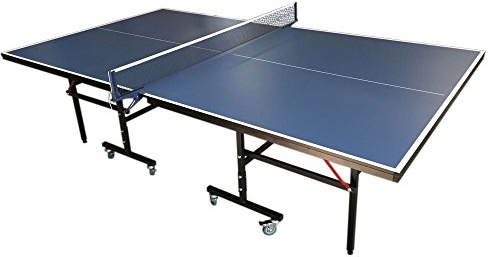 Mesa de tenis de mesa compacta para interiores - azul ping pong pingpong