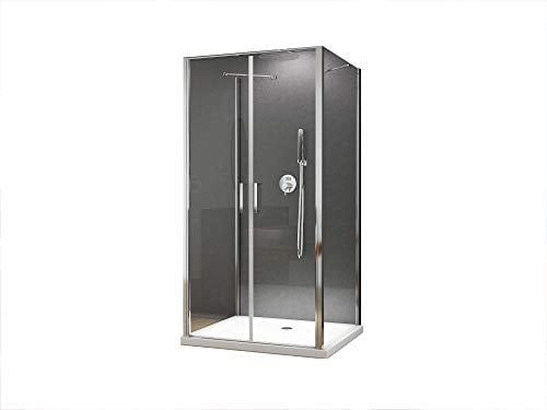 BuyLando.Shop [Typ-Nora´s] U Form Duschkabine - Dusche - ESG - Variationen (90x80x195cm)