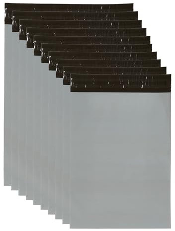G4GADGET 50 Starke Polyethylen-Versandtaschen, 30,5 x 40,6 cm, Kunststoffmaterial, Versandtaschen für Porto, stark, selbstklebend