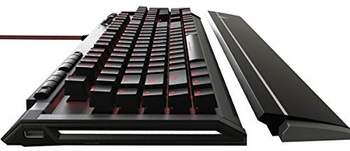 Patriot Viper V770 – Mechanische Gaming Tastatur, RGB-Beleuchtung, rote Schalter - red Switches (Kailh), 108 programmierbare Tasten, 5 Makrotasten, Handballenauflage, Deutsches-Layout (QWERTZ)
