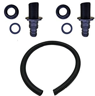 Capt'eau Racor de depósito, Negro TRAV-1M 100 cm