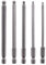 Gasea 5pcs 100mm/ 4 Inch Length Magnetic Ball End Hexagon Head Screwdriver Drill Bits Set
