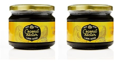 Coconut Nectar 400g x 2 - Vegan, Organic, Plant-Based Sweetener, Coconut Honey, Low Fructose, Low GI, Syrup, Alternative to Agave