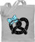 Baumwolltasche - Kompatibel Oktoberfest Tasche - Brezel mit Schleife - schwarz - Unisize - Hellgrau - bayerische geschenke oktoberfesttasche bayrische brezelmotiven stofftasche geschenkideen