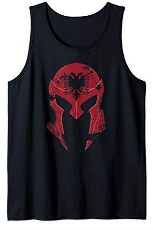 Albanien Warrior Alban Krieger Flagge Geschenkidee Tank Top