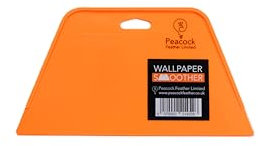 Peacock Feather Wallpaper Smoothing Tool – Professional DIY Wallpaper Hanging Smoother for Air Bubble Removal, Seam Pressing, Vinyl Application, and Wall Covering Installation