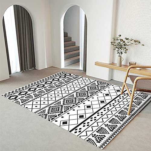 Alfombra de gran área para sala de estar, dormitorio, alfombra de felpa suave, nórdica, antideslizante, antiincrustante, lavable, alfombra para puerta de baño, cocina, alfombra pequeña, 80 x 200 cm