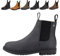 Chelsea Boot »NEW WORK« von SUEDWIND© | bequeme Stiefelette aus robustem Rindsleder Made in Portugal | Reitschuh mit Profil-Gummisohle und Innen-Leder | Schuh Schlupf Stiefel | Waxy Blue | Gr. 41