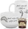 GRAZDesign Frühstücksset mit Müslischale und Tasse, Frühstücks-Geschirr-Set, mit Namen personalisiert Lustige Müslischalen Good Morning mit Yoga Bär, aus Keramik